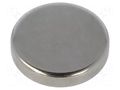Magnet: permanent; neodymium; 67N; Ø: 25mm; H: 5mm ELESA+GANTER GN55.2-ND-25-5