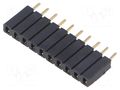 Connector: pin strips; socket; female; PIN: 10; BL 1; 3A; 125V; THT FISCHER ELEKTRONIK BL1.10.G