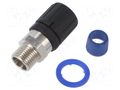 Straight terminal connector; Thread: metric,outside; HelaGuard HELLERMANNTYTON HGL13-SM-M16-PA66