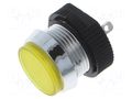 Indicator: LED; flat; yellow; 24÷28VDC; Ø16mm; IP67; connectors SIGNAL-CONSTRUCT SKCH16124