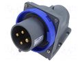 Connector: AC supply 3-phase; socket; male; 32A; 250VAC; 250V; IP&S AMPHENOL 2CMA101199R1000