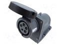 Connector: AC supply 3-phase; socket; female; 20A; IP&S; IEC 60309 AMPHENOL 2CMA101231R1000