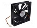 Fan: DC; axial; 12VDC; 120x120x25mm; 1200rpm; 5pcs. Akasa AK-1225LS-KT05-N