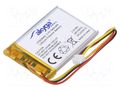 Re-battery: Li-Po; 3.7V; 560mAh; cables,MOLEX 51021-0300 socket AKYGA BATTERY AKY-LP503040NTC