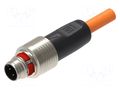 Cable: for sensors/automation; M12; PIN: 4; straight; 5m; plug; 4A LUMBERG AUTOMATION LUMBERG-935301008