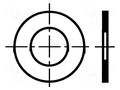 Washer; round; M10; D=22mm; h=0.1mm; spring steel; DIN 988; BN 748 BOSSARD B10/BN748