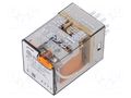 Relay: electromagnetic; 3PDT; 125VAC; Icontacts max: 10A; plug-in FINDER 60.13.8.125.5040