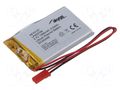 Re-battery: Li-Po; 3.7V; 1350mAh; cables,JST SYP-02T-1 socket AKYGA BATTERY AKY-LP503759