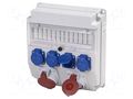 Electric switchboard; IP44; wall mount; ABS; Thread: PG21 PAWBOL B.18.320-3