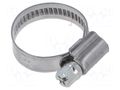 Worm gear clamp; W: 9mm; Clamping: 16÷27mm; steel; WD9; W2 KALE WD9-16-27-C7-W2