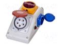 Electric switchboard; IP44; wall mount; ABS; Thread: PG21 PAWBOL B.325/1/LP