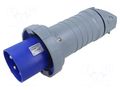 Connector: AC supply 3-phase; plug; male; 125A; 250VAC; 250V; IP&S AMPHENOL 2CMA166820R1000
