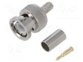 Connector: BNC; plug; male; straight; 50Ω; crimped; RG58; for cable HONGKONG XINYA ELECTRONICS CO.,LTD R-131