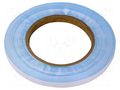 Tape: heat transfer; W: 9mm; L: 25m; Thk: 0.25mm; 0.6W/mK; white 3M 3M-8810-9-25