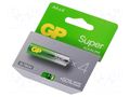 Battery: alkaline; AA; 1.5V; non-rechargeable; Ø14.5x50.5mm; 4pcs. GP BAT-LR6SUP/GP-B4