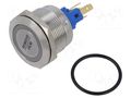 Switch: vandal resistant; Pos: 2; SPST NC + NO; 2A/48VDC; IP65 E-SWITCH PV7F2Y0SS-335