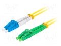 Fiber patch cord; LC/APC,LC/UPC; 2m; Optical fiber: 9/125um; LSZH LANBERG FO-LALUSD11-0020YE