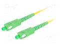 Fiber patch cord; SC/APC,both sides; 1m; 9/125um; LSZH; green LANBERG FO-SASASS11-0010YE