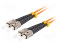 Fiber patch cord; OM2; ST/UPC,both sides; 15m; LSZH; orange LANBERG FO-STSTMD21-0150OG