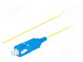 Optic fiber pigtail; SC/UPC; 2m; 9/125um; LSZH; blue; yellow LANBERG FP-SCUPSE11-0020YE