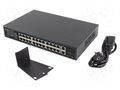 Switch Ethernet; IEC C14,RJ45 socket x26; Gigabit Ethernet LANBERG RSGE-24P-2GE-2S360
