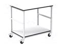 Trolley; ESD; W: 1000mm; D: 700mm; steel; light grey; 10kΩ÷100MΩ RT WORK ESD-CART04