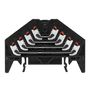 Patch distributor terminal, PUSH IN, 1.5, 250, 10 A, Number of connections: 16, TS 35 x 7.5, black, Colour of operational elements: red Weidmuller 1173830000 04032248966240