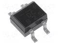Bridge rectifier: single-phase; 200V; If: 0.5A; Ifsm: 30A; DB-1MS DC COMPONENTS B2S