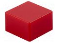 Button; square; red; 9x9mm OMRON Electronic Components B32-1280