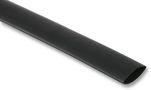 Adhesive Lined Heat Shrink Tubing, Semi Rigid, 3:1, 0.75 ", 19.1 mm, Black, 3.9 ft, 1.2 m 118-7640