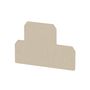 End plate (terminals), 85 mm x 1.5 mm, dark beige Weidmuller 1186720000 04050118024661