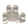 Multi-tier modular terminal, Screw connection, 10 mm², 800 V, 57 A, Number of levels: 2, dark beige Weidmuller 1186740000