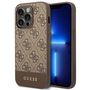 Guess GUHCP14LG4GLBR iPhone 14 Pro 6,1" brązowy/brown hard case 4G Stripe Collection, Guess 3666339088521 3666339088521