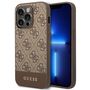 Guess GUHCP14XG4GLBR iPhone 14 Pro Max 6,7" brązowy/brown hard case 4G Stripe Collection, Guess 3666339088538 3666339088538