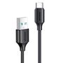 Joyroom USB charging / data cable - USB Type C 3A 0.25 m black (S-UC027A9), Joyroom 6956116733223 6956116733223