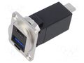 FT METAL USBC F-M + USB3.0 A-A CSK CLIFF CP30235M