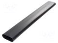Heat shrink sleeve; 119.4mm; black; Diam.after shrinking: 22.9mm HELLERMANNTYTON HA67-119.4/22.9-BK