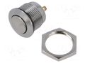 Switch: vandal resistant; Pos: 2; SPST; 0.1A/48VDC; IP67; OFF-ON DECA SwitchLab Inc. F12S1-2210NDS000