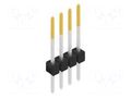 Connector: pin strips; pin header; male; PIN: 4; 3A; 250V; THT; 1x4 FISCHER ELEKTRONIK SL1.128.4.S