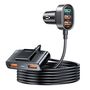 Joyroom fast car charger with extension cable 45W 5xUSB-A black (JR-CL03 Pro), Joyroom 6956116735463 6956116735463