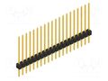 Connector: pin strips; pin header; male; PIN: 20; 3A; 250V; THT; 1x20 FISCHER ELEKTRONIK SL1.179.20.G