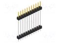 Connector: pin strips; pin header; male; PIN: 11; 3A; 250V; THT; 1x11 FISCHER ELEKTRONIK SL5.237.11.S