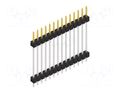 Connector: pin strips; pin header; male; PIN: 14; 3A; 250V; THT; 1x14 FISCHER ELEKTRONIK SL5.237.14.S