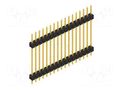 Connector: pin strips; pin header; male; PIN: 17; 3A; 250V; THT; 1x17 FISCHER ELEKTRONIK SL5.237.17.G