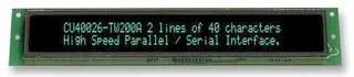 VFD MODULE, 2X40, 5MM,BLUE GREEN CU40026-TW200A