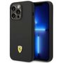Ferrari FEHCP14LSIBBK iPhone 14 Pro 6.1&quot; black/black hardcase Silicone Metal Logo, Ferrari 3666339063221 3666339063221