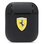 Ferrari FESA2LEBK AirPods cover black/black On Track Leather, Ferrari 3666339046835 3666339046835