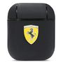 Ferrari FESA2LEBK AirPods cover black/black On Track Leather, Ferrari 3666339046835 3666339046835