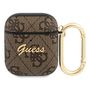 Guess GUA24GSMW AirPods cover brown / brown 4G Script Metal Collection, Guess 3666339009724