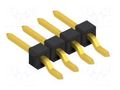 Connector: pin strips; pin header; male; PIN: 4; 3A; 250V; SMT; 1x4 FISCHER ELEKTRONIK SLLP7SMD0554.G